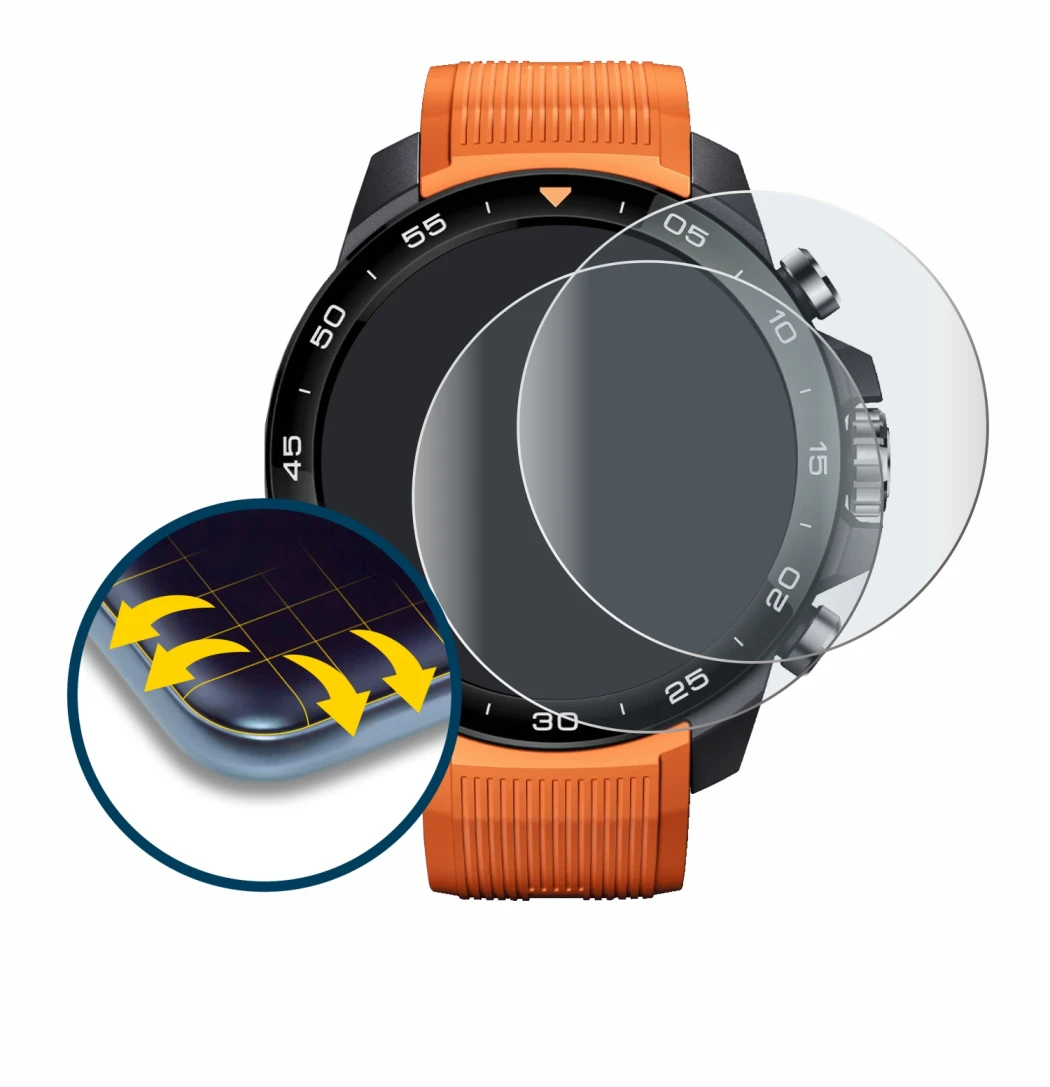 Imagen del dispositivo Xiaomi Mibro GS Explorer S con una amplia variedad de protectores de pantalla.