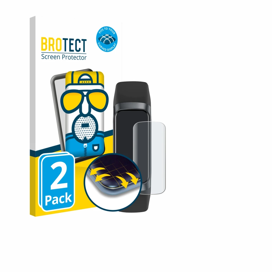 Parte frontal de un envase de producto con el logotipo de la marca BROTECT. Al lado se muestra el dispositivo MORELOCO C60 co