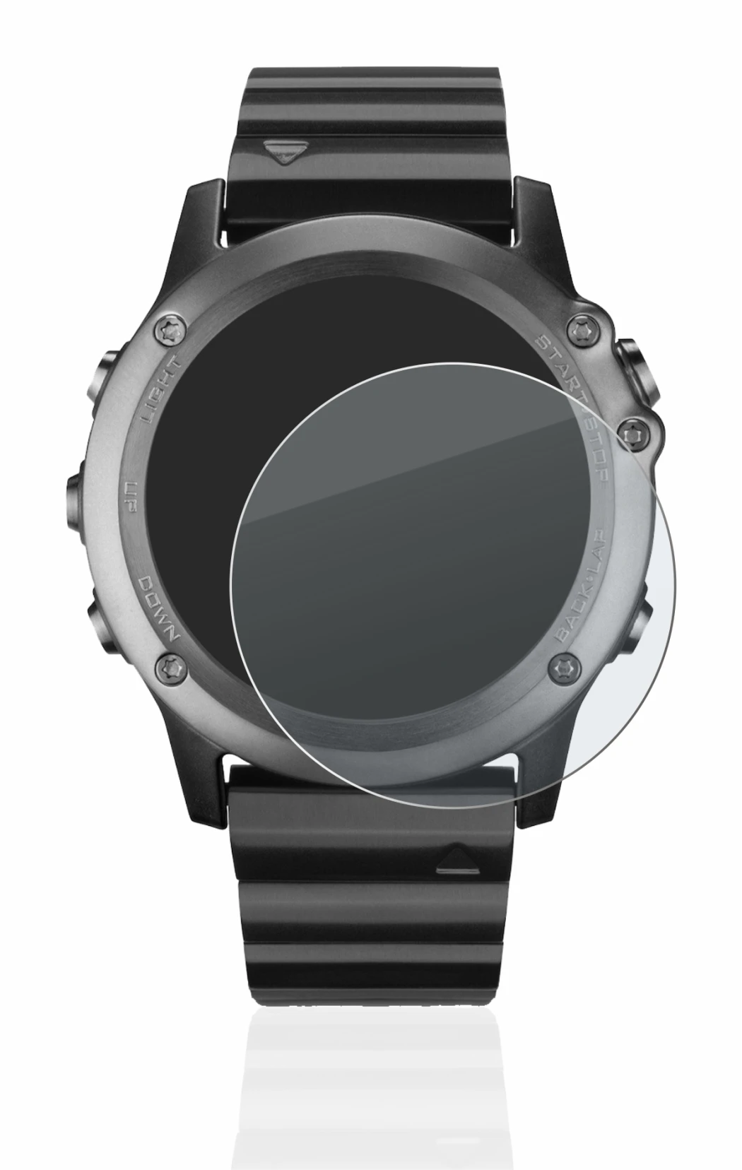 Imagen del dispositivo Garmin Fenix 3 con una amplia variedad de protectores de pantalla.