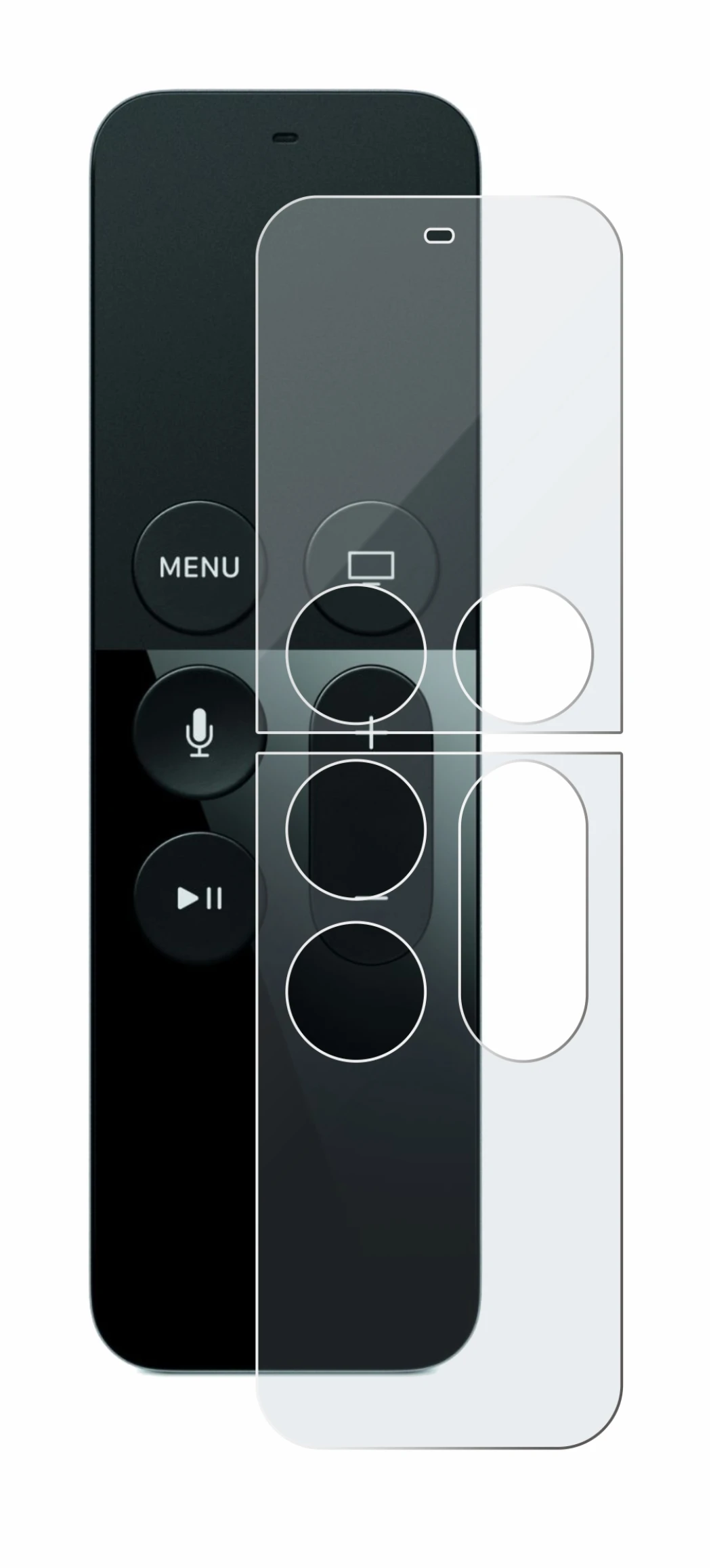 Imagen del dispositivo Apple Remote Control Apple TV 4 con una amplia variedad de protectores de pantalla.