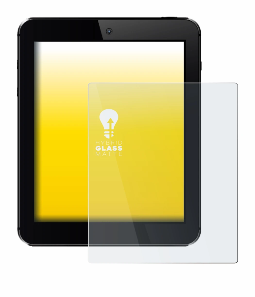 Imagen del dispositivo con una amplia variedad de protectores de pantalla.