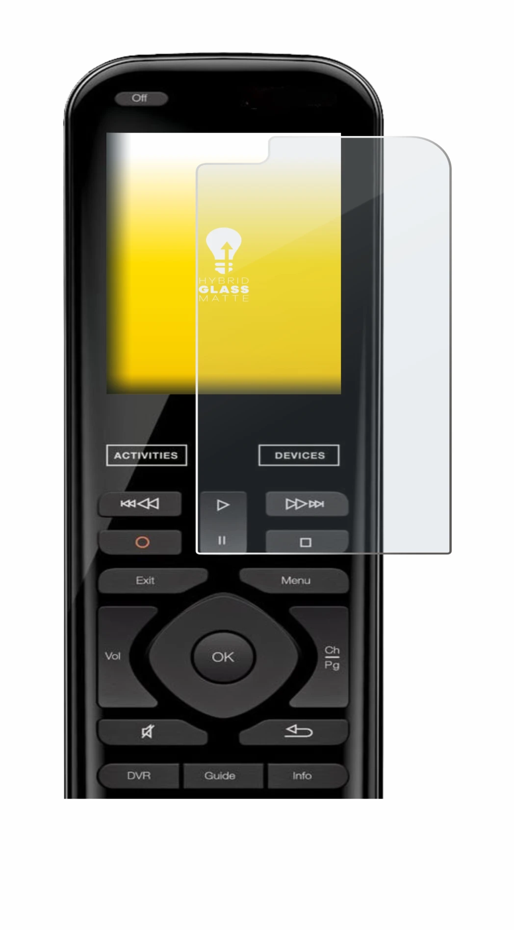 Imagen del dispositivo Logitech Harmony 950 con una amplia variedad de protectores de pantalla.
