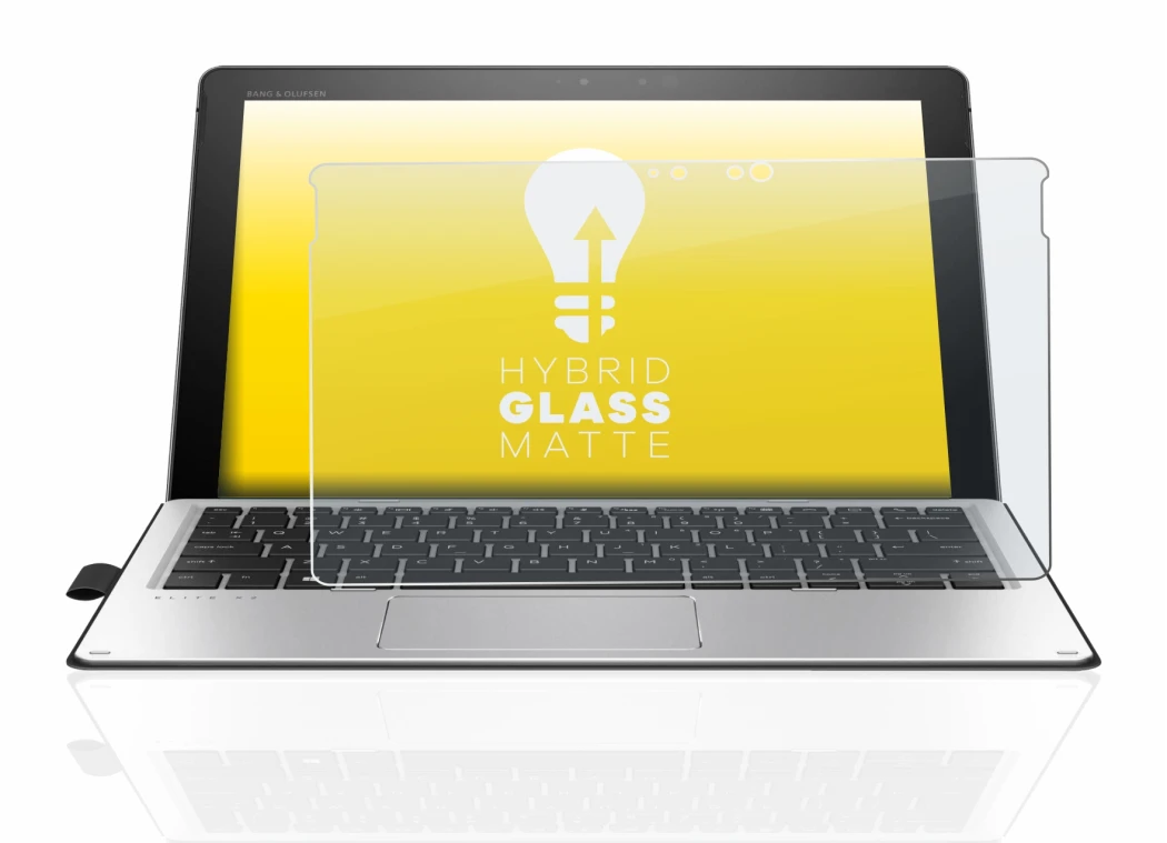 Imagen del dispositivo HP Elite x2 1012 G2 con una amplia variedad de protectores de pantalla.