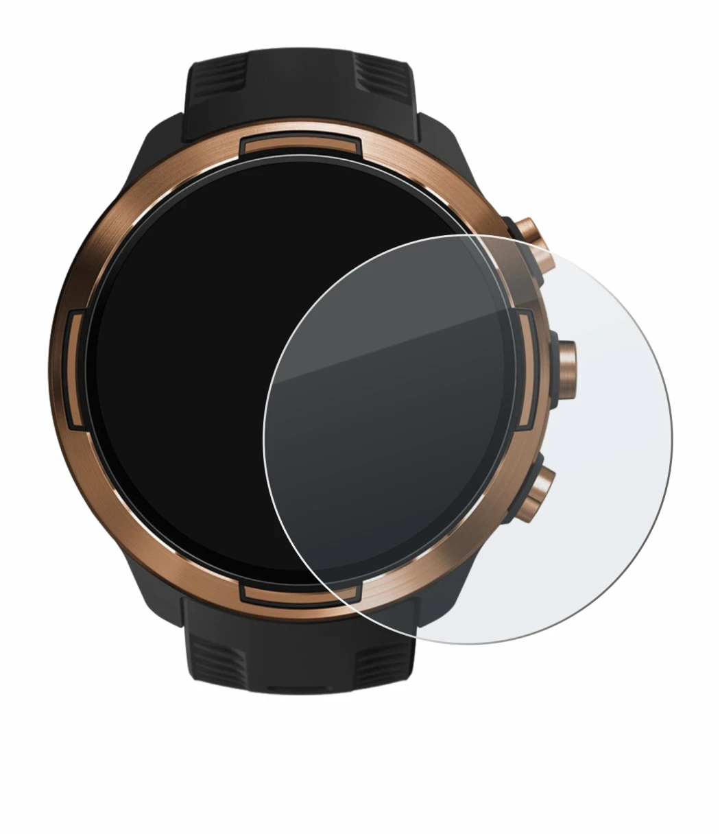 Imagen del dispositivo Suunto 9 Baro con una amplia variedad de protectores de pantalla.