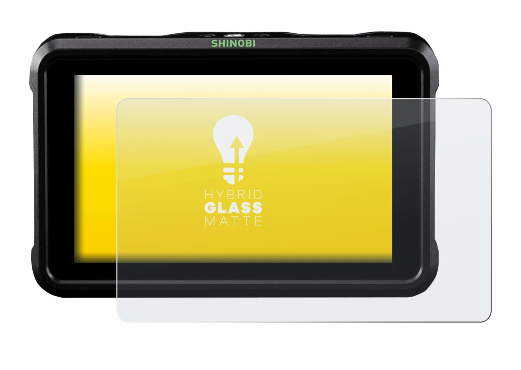 Imagen del dispositivo Atomos Shinobi con una amplia variedad de protectores de pantalla.