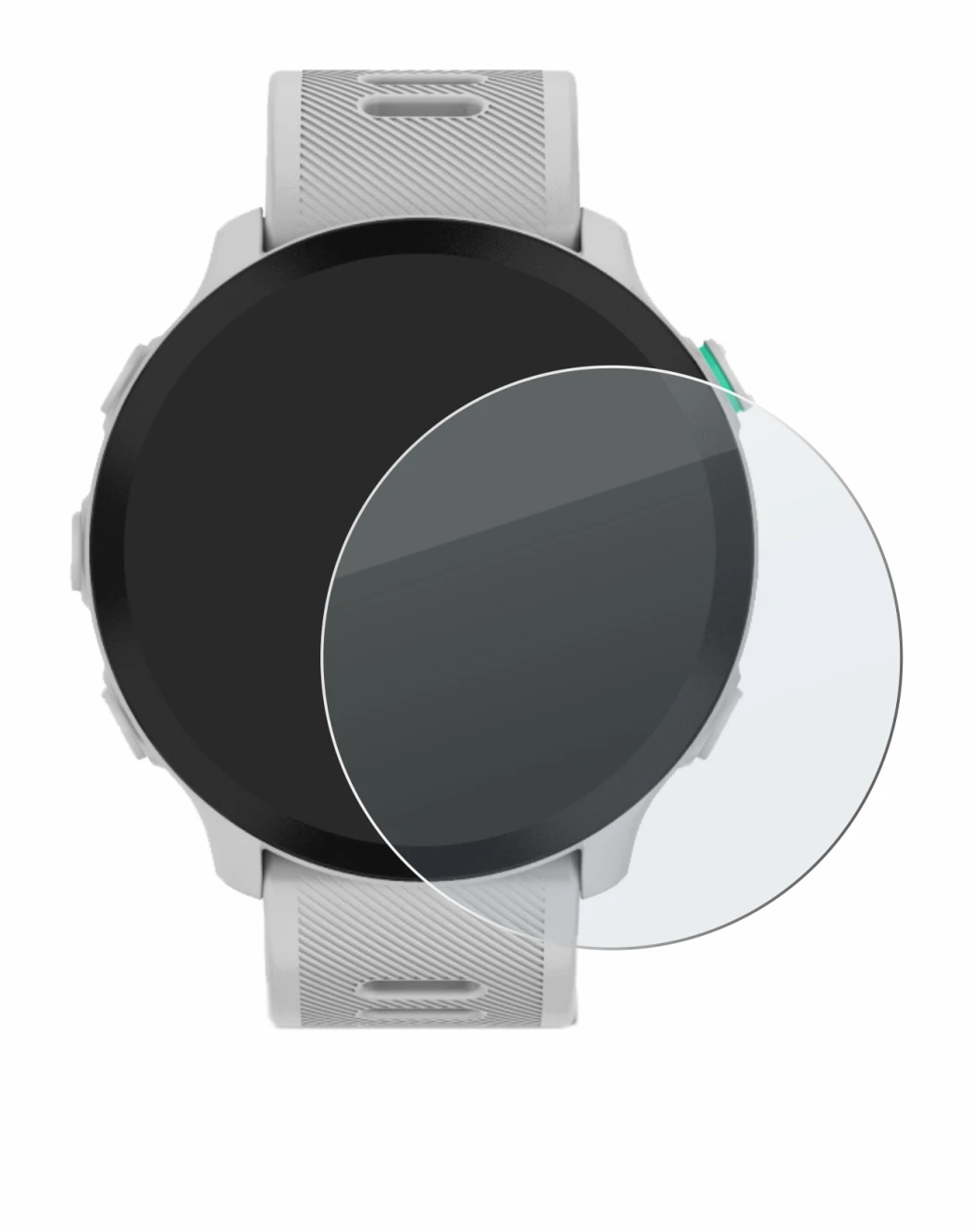 Imagen del dispositivo Garmin Forerunner 55 con una amplia variedad de protectores de pantalla.