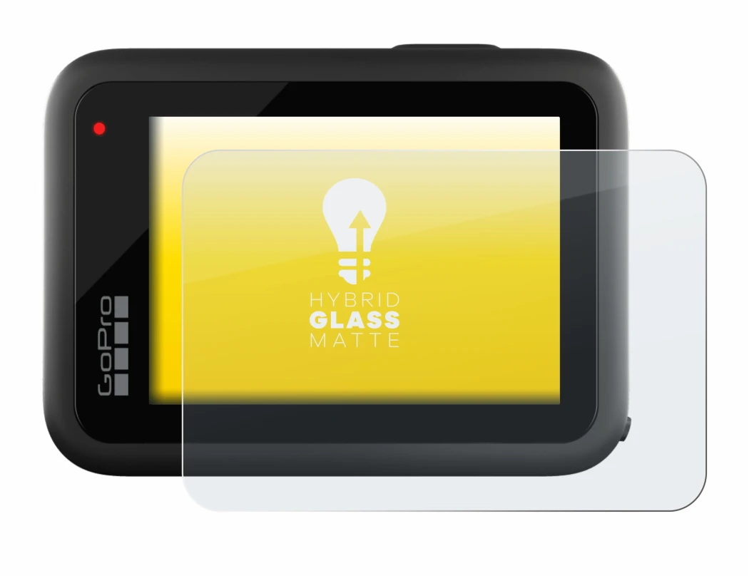 Imagen del dispositivo GoPro Hero 10 Black con una amplia variedad de protectores de pantalla.