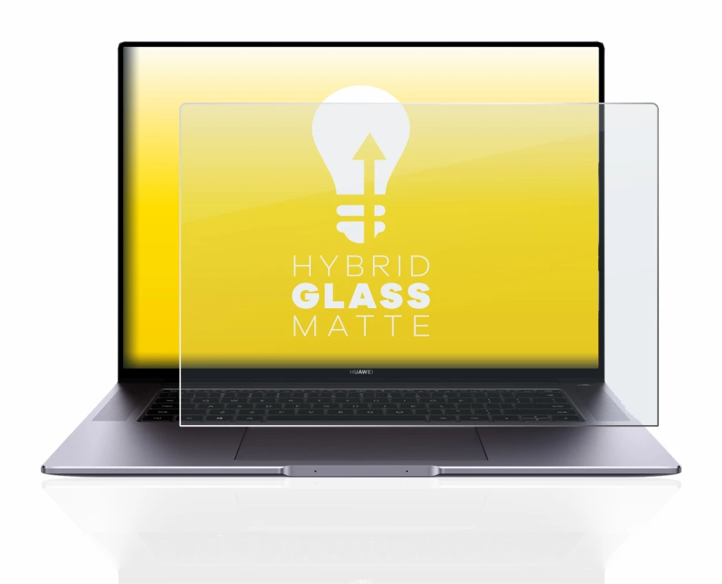 Imagen del dispositivo Huawei MateBook 16 con una amplia variedad de protectores de pantalla.