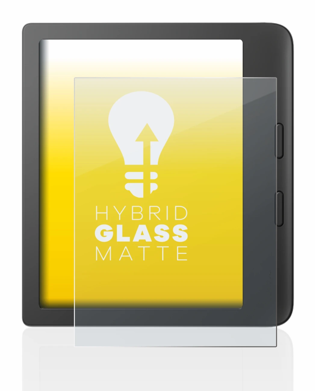 Imagen del dispositivo Tolino Vision 6 con una amplia variedad de protectores de pantalla.