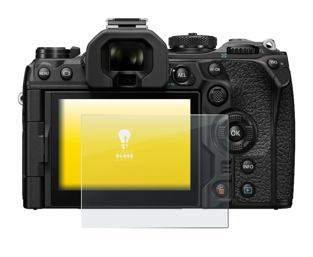 Imagen del dispositivo Olympus OM-1 2022 con una amplia variedad de protectores de pantalla.