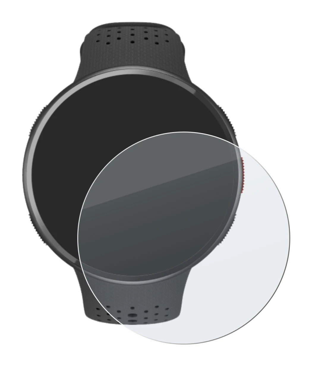 Imagen del dispositivo Polar Pacer Pro con una amplia variedad de protectores de pantalla.