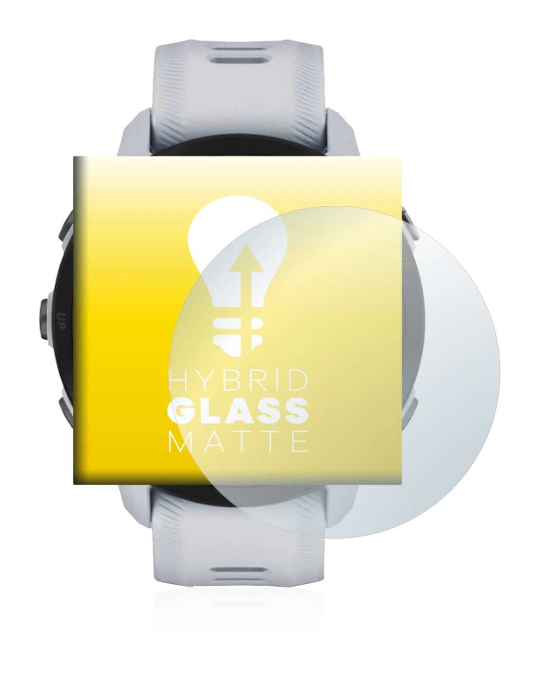 Imagen del dispositivo Garmin Forerunner 955 con una amplia variedad de protectores de pantalla.