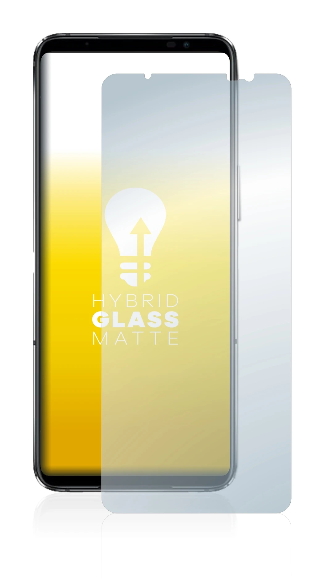 Imagen del dispositivo ASUS ROG Phone 6D Ultimate con una amplia variedad de protectores de pantalla.