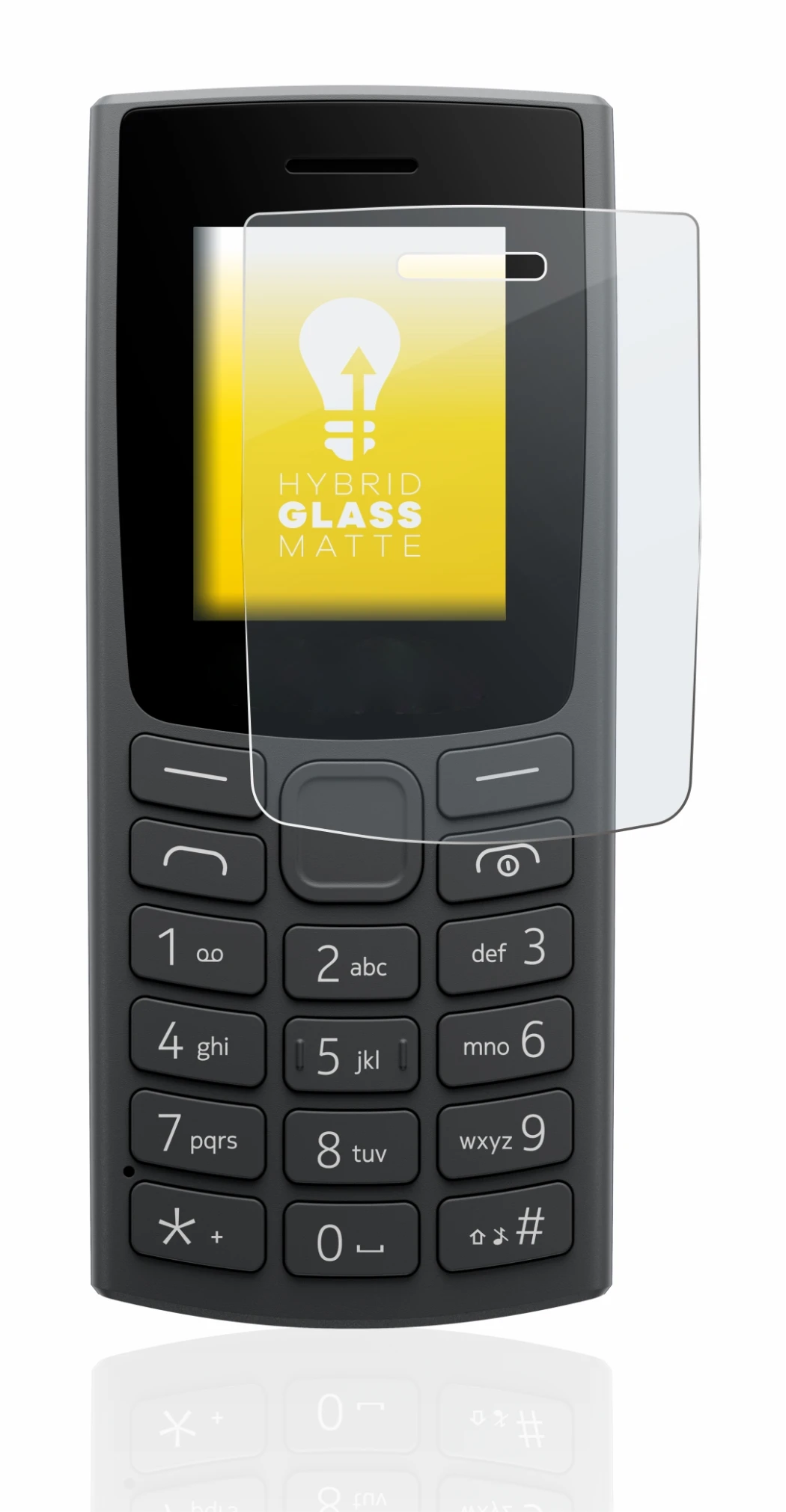 Imagen del dispositivo Nokia 110 (2023) con una amplia variedad de protectores de pantalla.