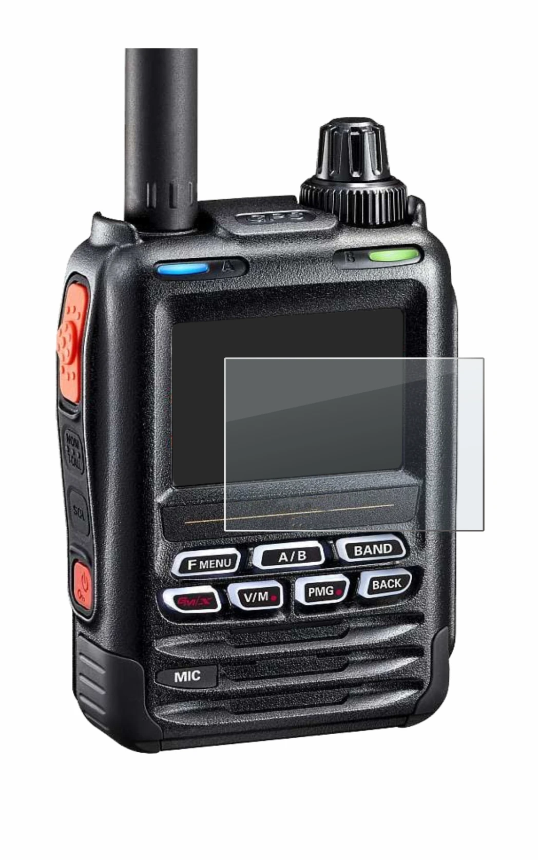 Imagen del dispositivo Yaesu FT-5DE/DR con una amplia variedad de protectores de pantalla.