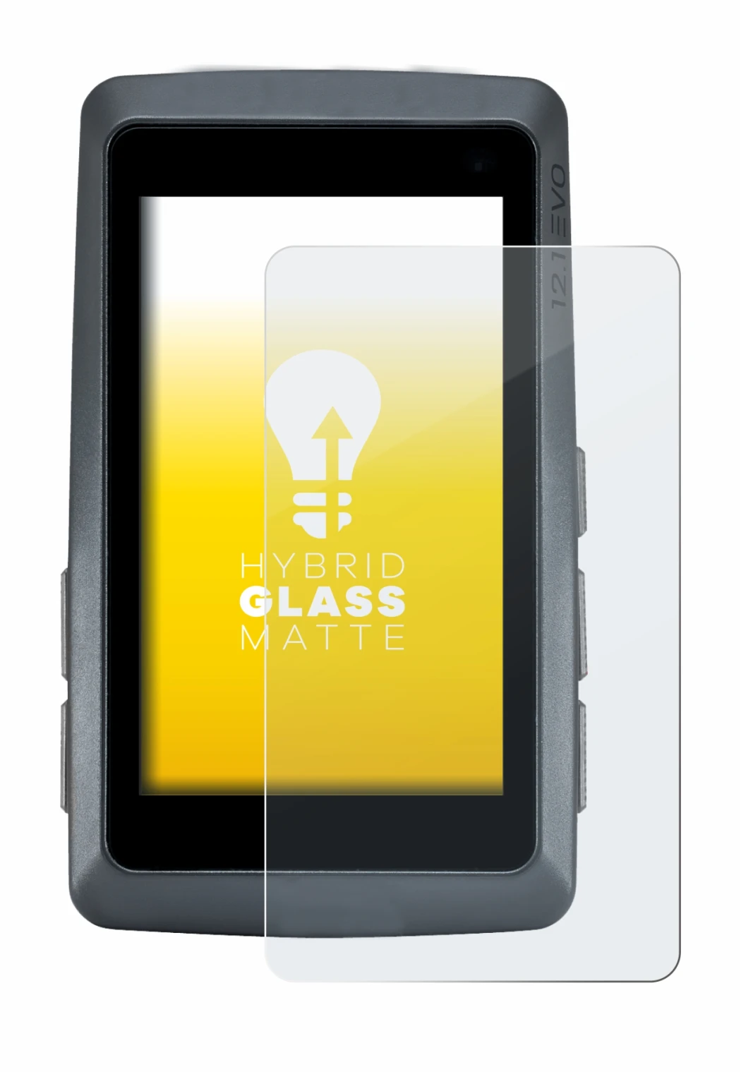 Imagen del dispositivo Sigma ROX 12.1 EVO con una amplia variedad de protectores de pantalla.