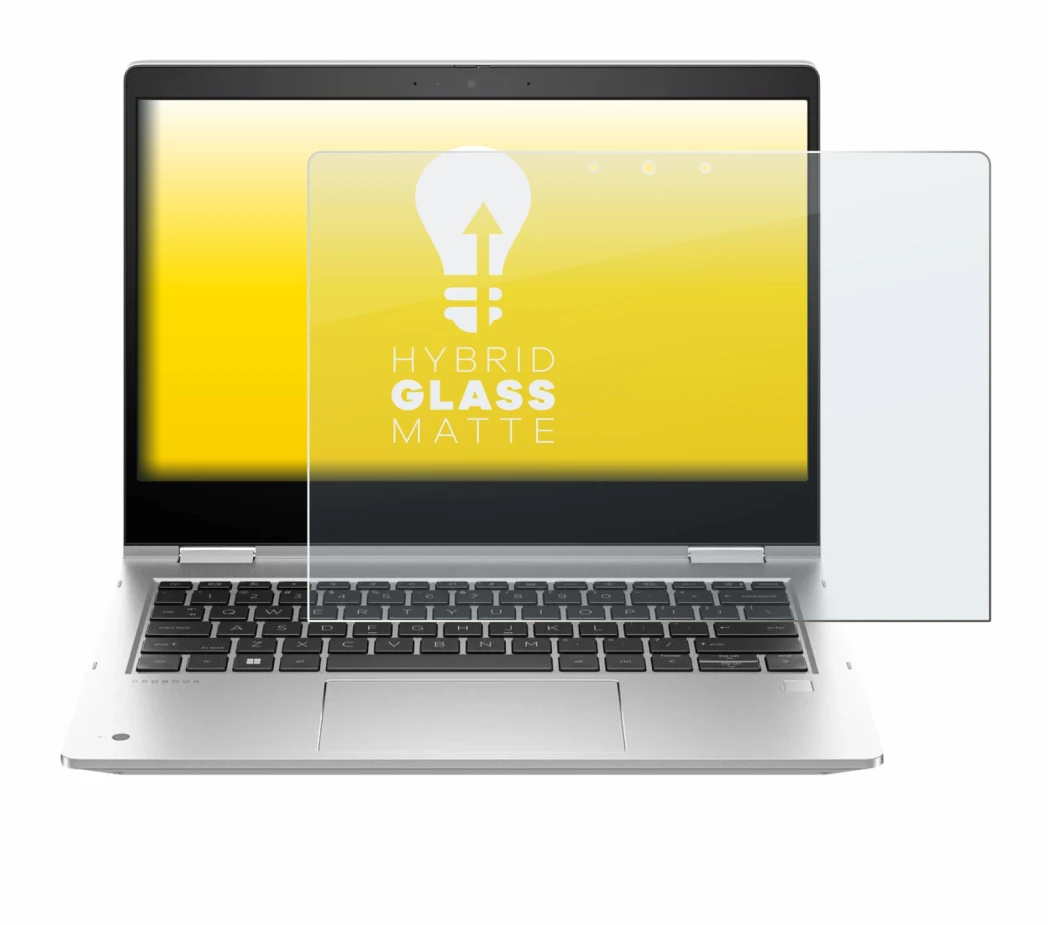 Imagen del dispositivo HP ProBook x360 435 G10 con una amplia variedad de protectores de pantalla.