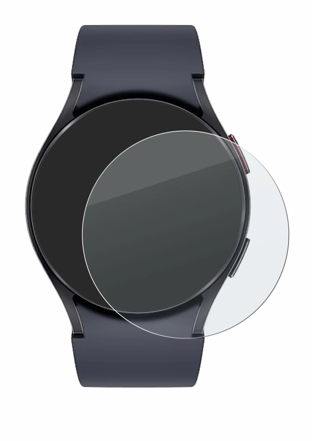 Imagen del dispositivo Samsung Galaxy Watch 6 (44 mm) con una amplia variedad de protectores de pantalla.