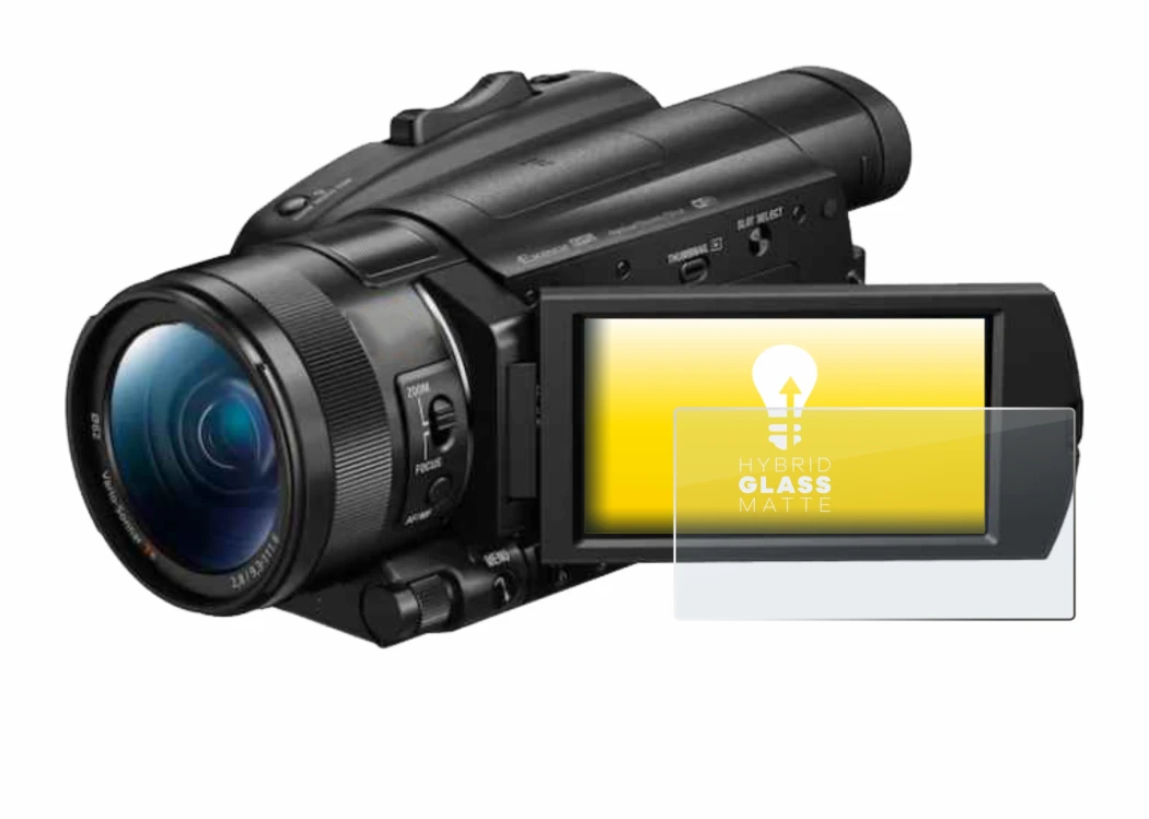 Imagen del dispositivo Sony FDR-AX700 con una amplia variedad de protectores de pantalla.