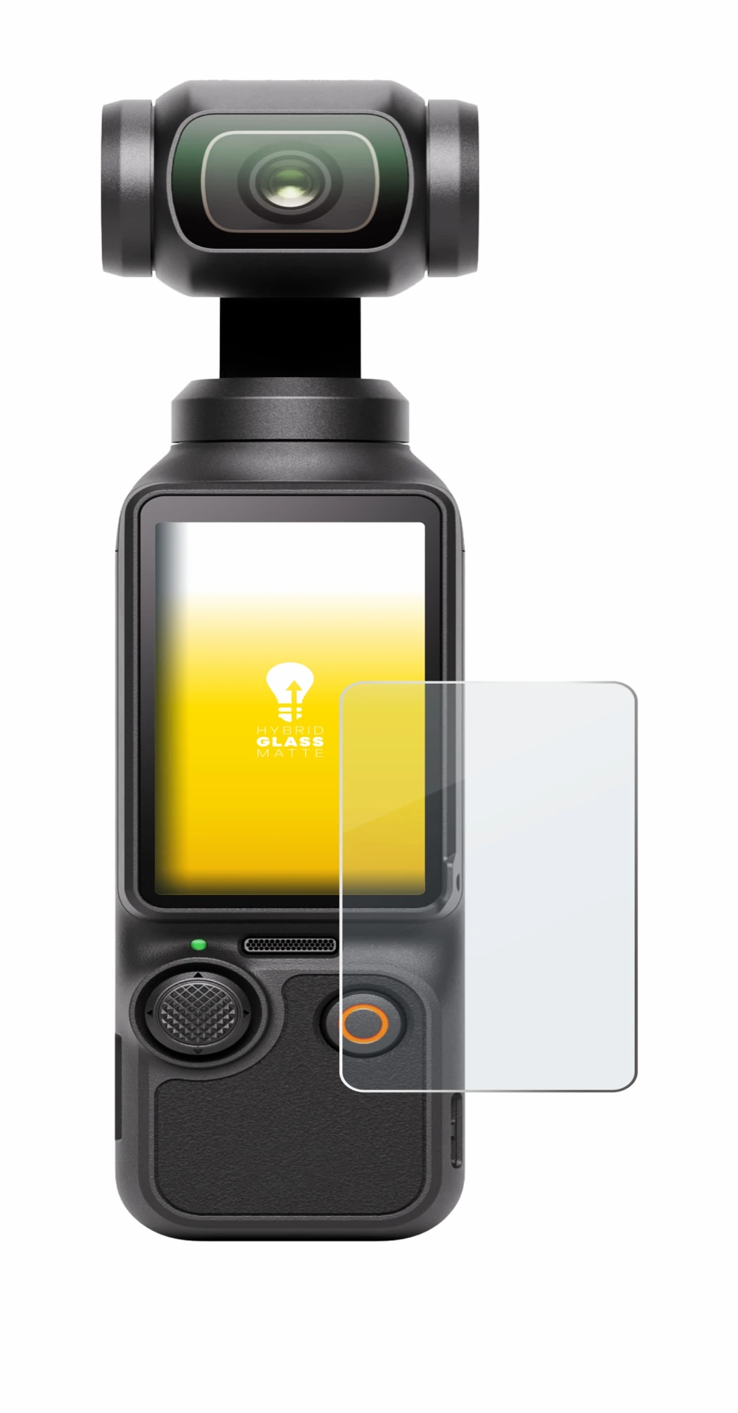 Imagen del dispositivo DJI Osmo Pocket 3 con una amplia variedad de protectores de pantalla.