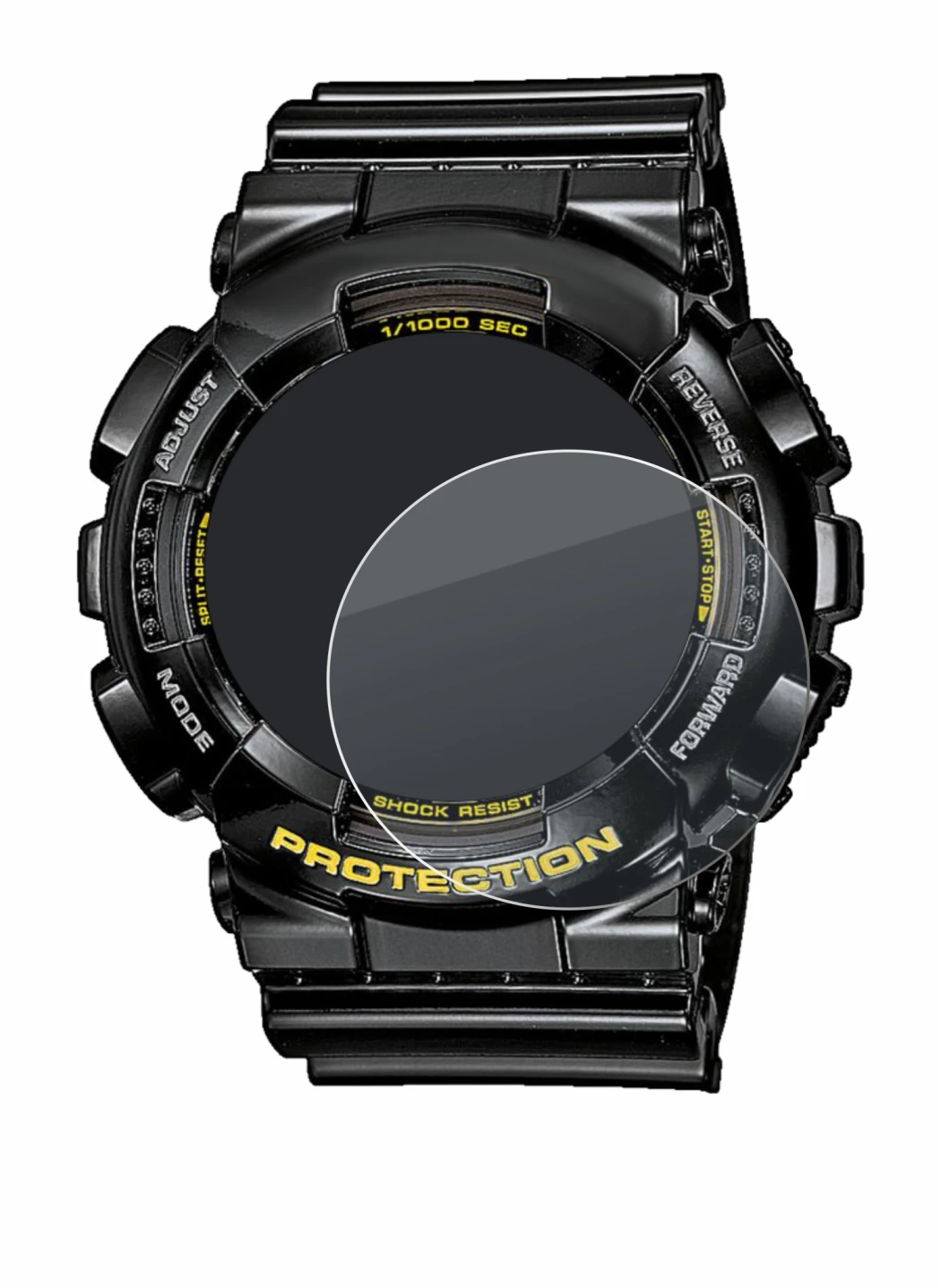 Imagen del dispositivo Casio G-Shock GA-110GB-1A con una amplia variedad de protectores de pantalla.