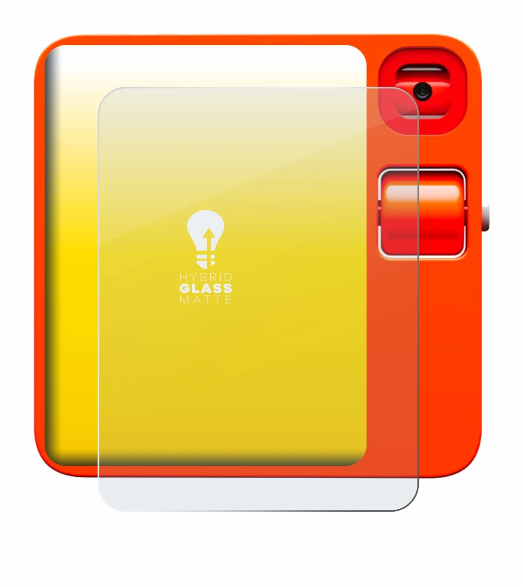 Imagen del dispositivo rabbit r1 con una amplia variedad de protectores de pantalla.