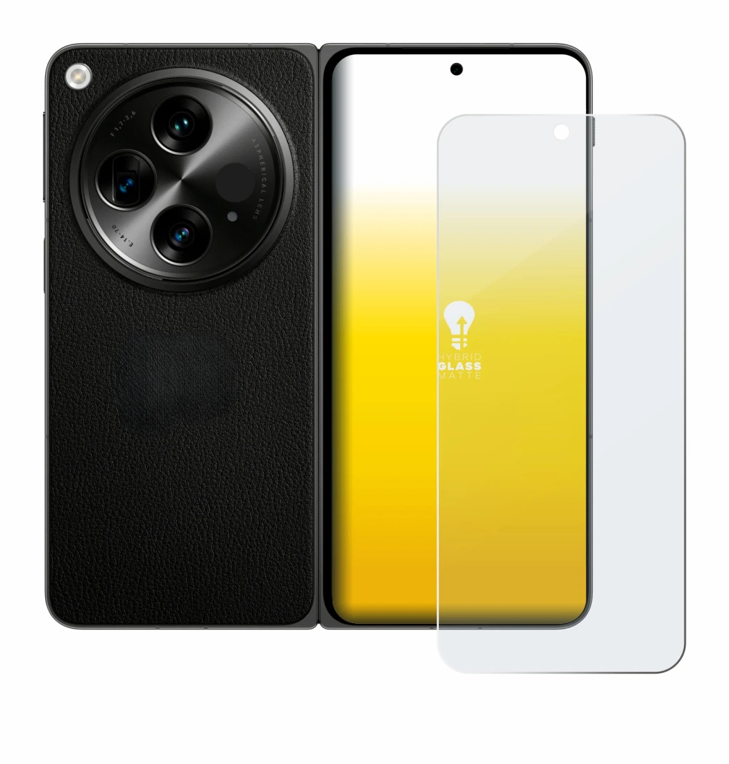 Imagen del dispositivo OnePlus Open (case-friendly) con una amplia variedad de protectores de pantalla.