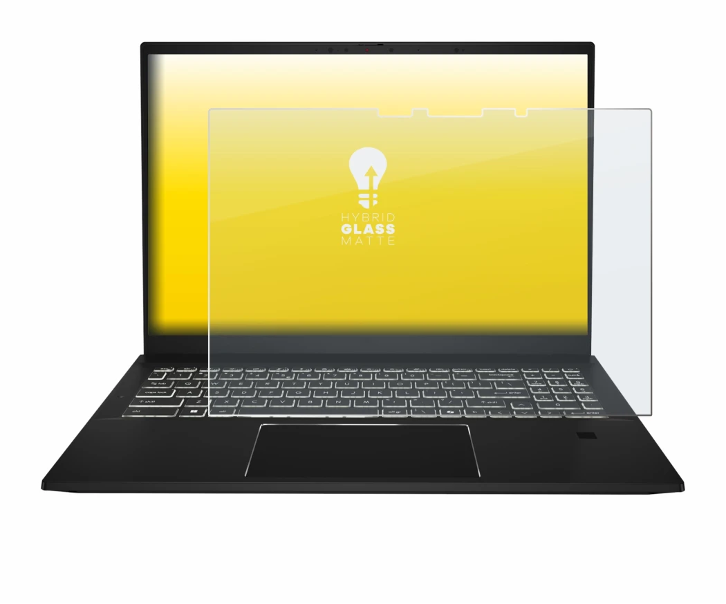 Imagen del dispositivo MSI Summit E16 AI Studio con una amplia variedad de protectores de pantalla.