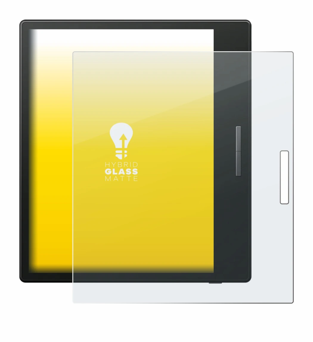 Imagen del dispositivo Boox Go Color 7 con una amplia variedad de protectores de pantalla.