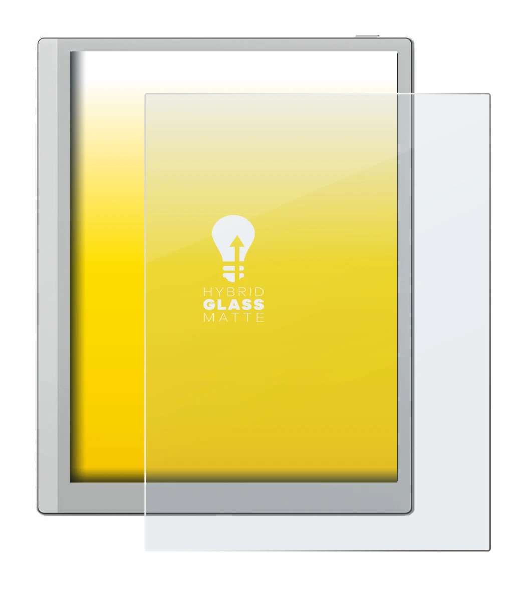 Imagen del dispositivo Boox Go 10.3 con una amplia variedad de protectores de pantalla.