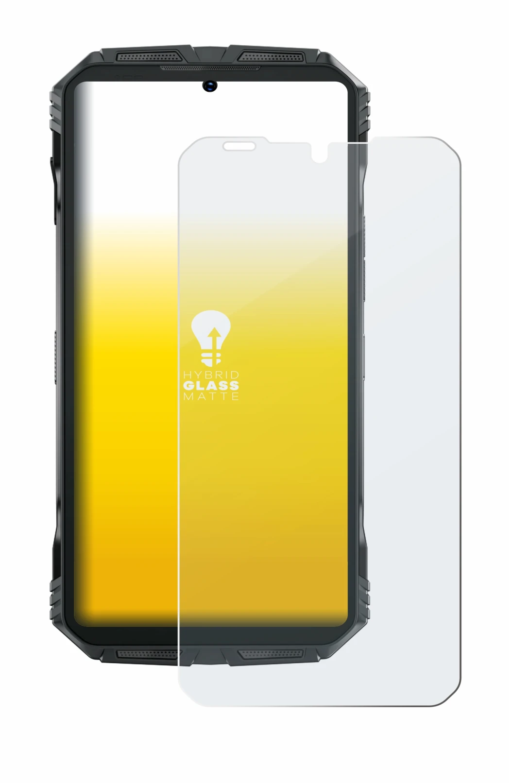 Imagen del dispositivo Doogee S Punk con una amplia variedad de protectores de pantalla.