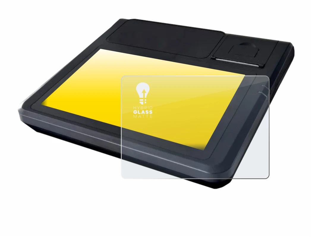 Imagen del dispositivo Techfive ECR 100 con una amplia variedad de protectores de pantalla.
