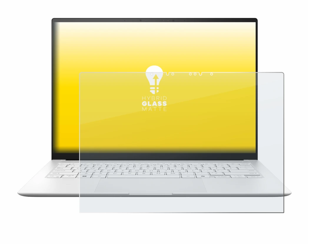 Imagen del dispositivo ASUS ZenBook S 14 UX5406 con una amplia variedad de protectores de pantalla.