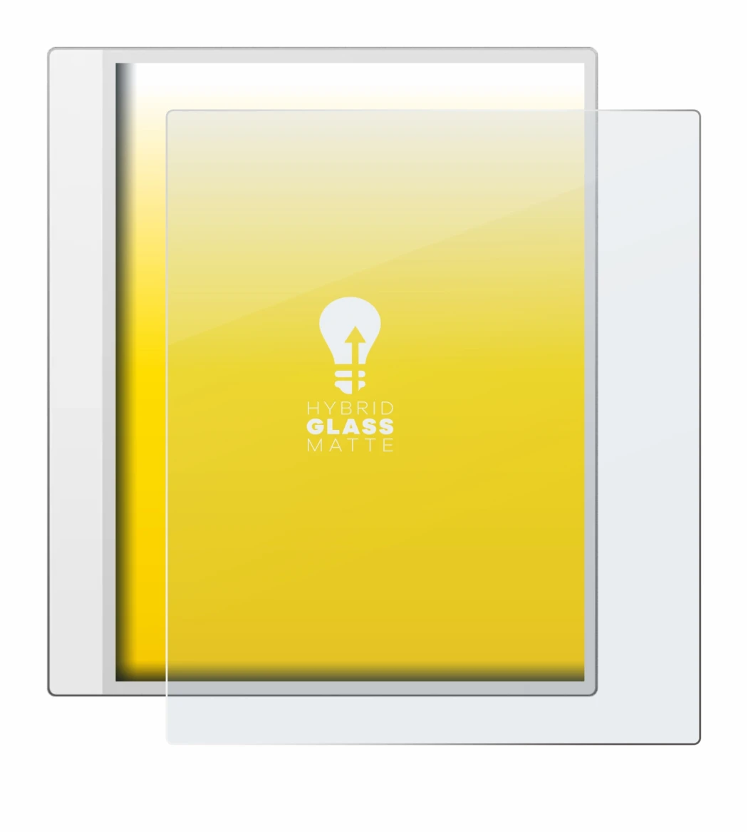 Imagen del dispositivo Boox Note Max con una amplia variedad de protectores de pantalla.