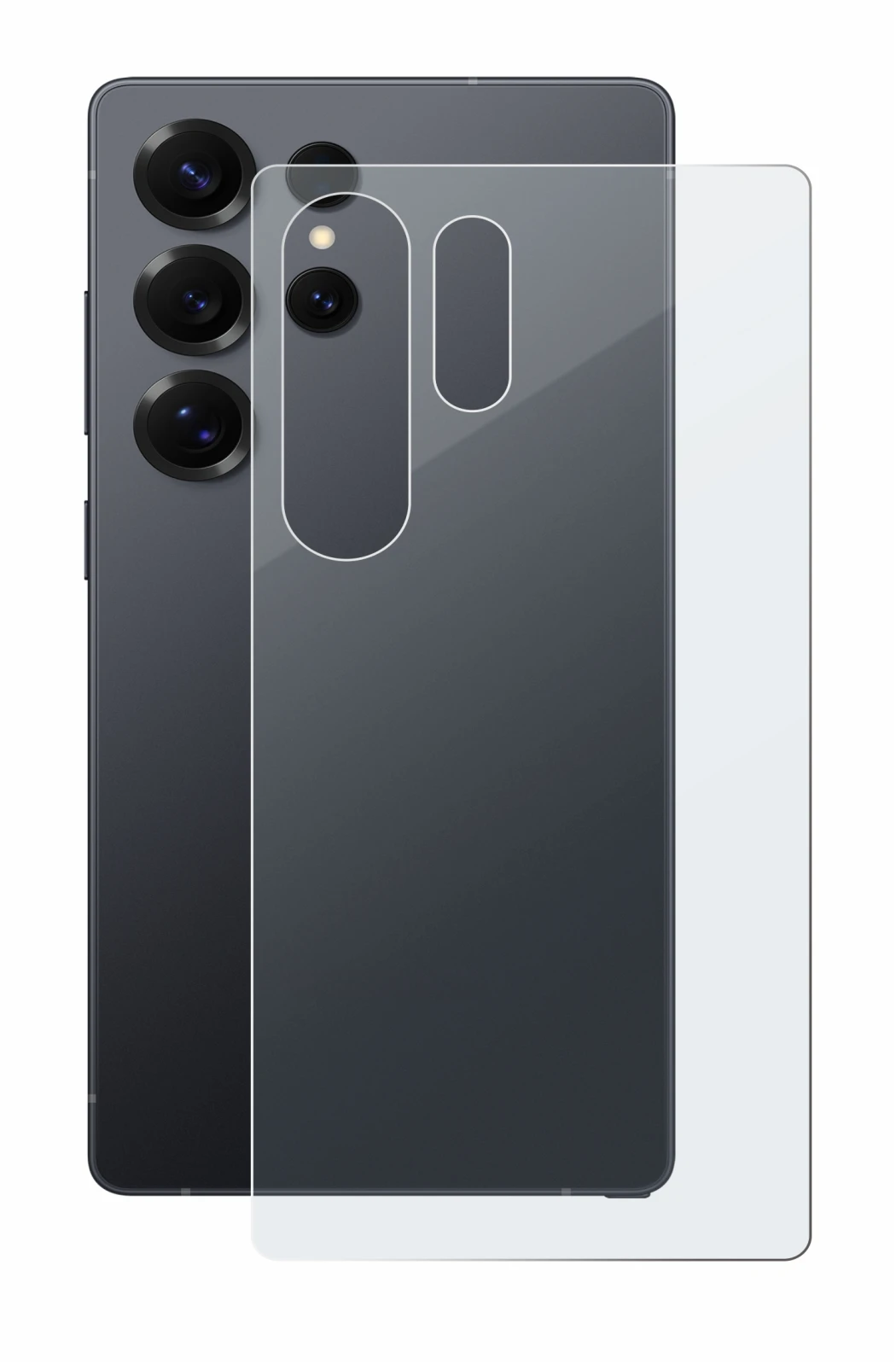 Imagen del dispositivo Samsung Galaxy S25 Ultra Enterprise Edition (Trasero) con una amplia variedad de protectores de pantall