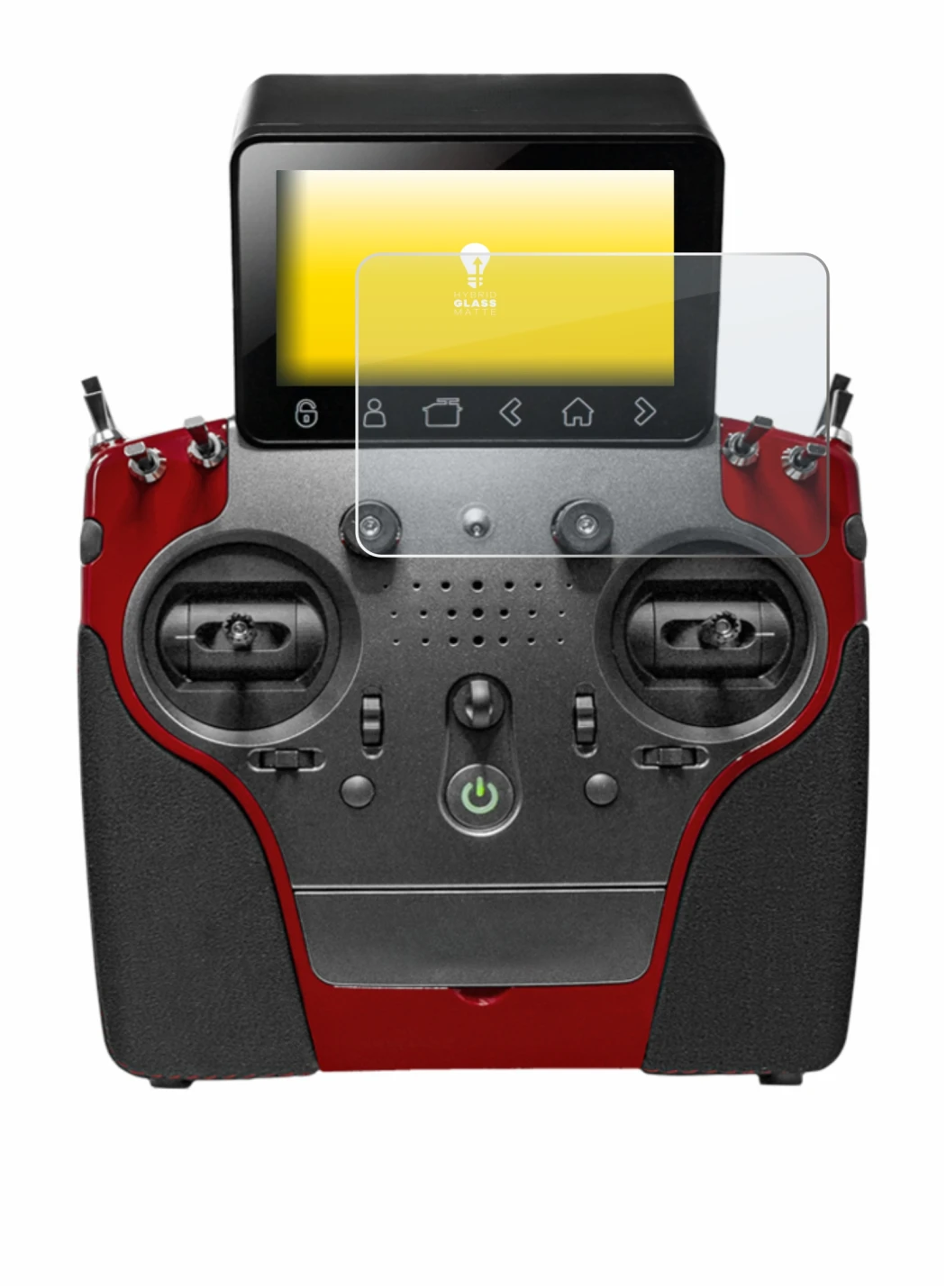 Imagen del dispositivo PowerBox Systems Atom con una amplia variedad de protectores de pantalla.