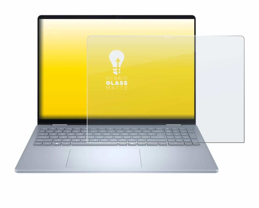 Imagen del dispositivo Dell 16 Plus-2-in-1 con una amplia variedad de protectores de pantalla.