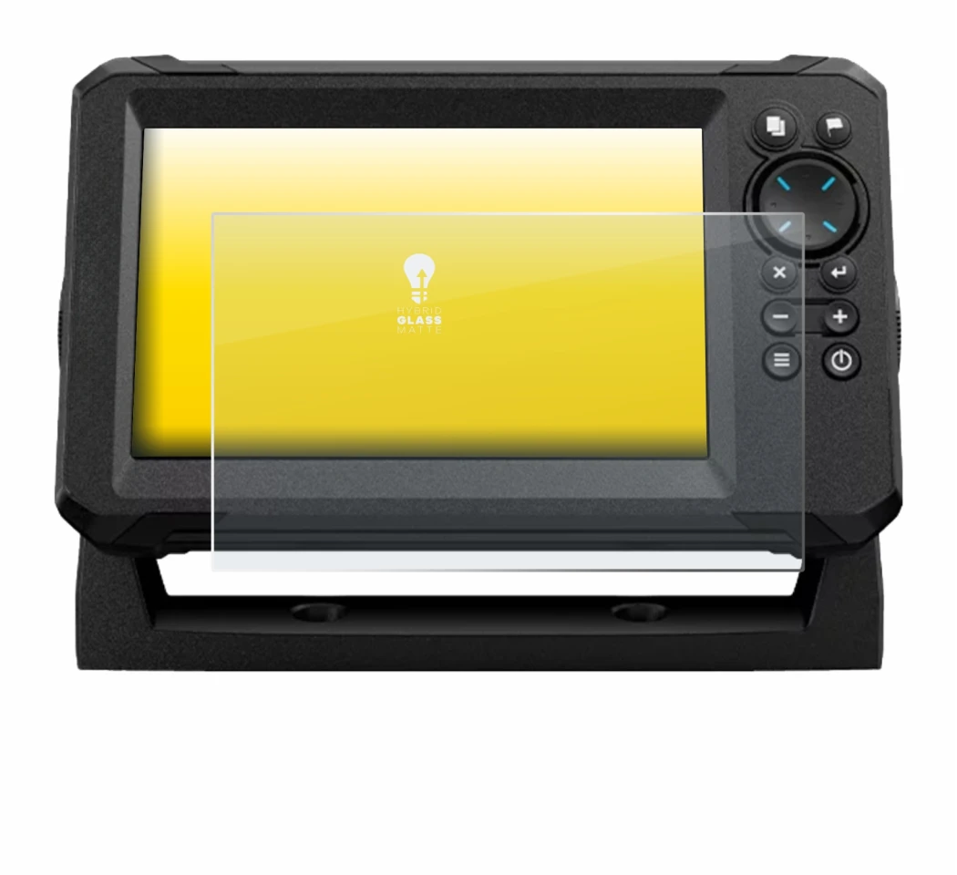 Imagen del dispositivo Lowrance Eagle 7 con una amplia variedad de protectores de pantalla.