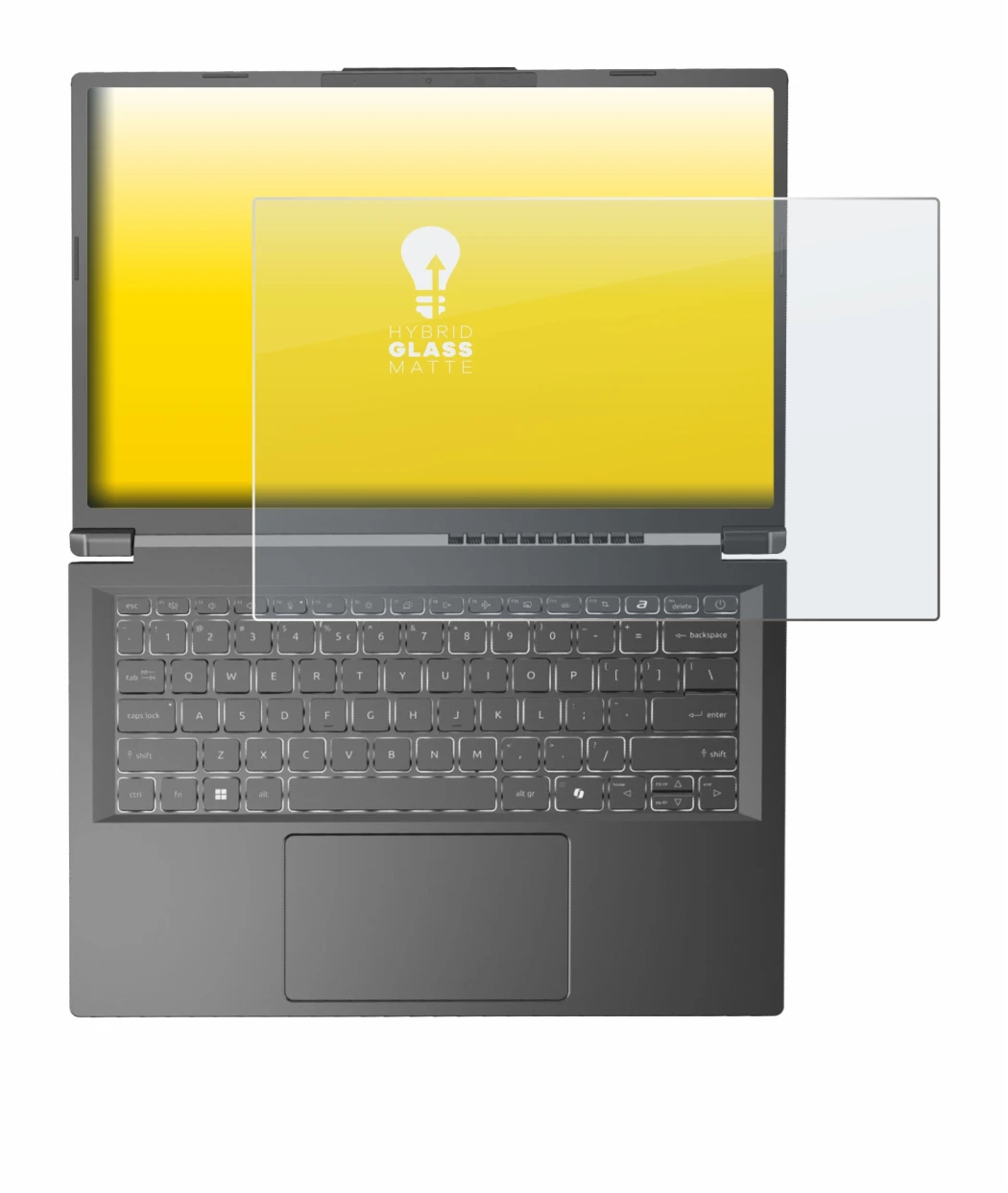 Imagen del dispositivo Acer Aspire 14 AI con una amplia variedad de protectores de pantalla.