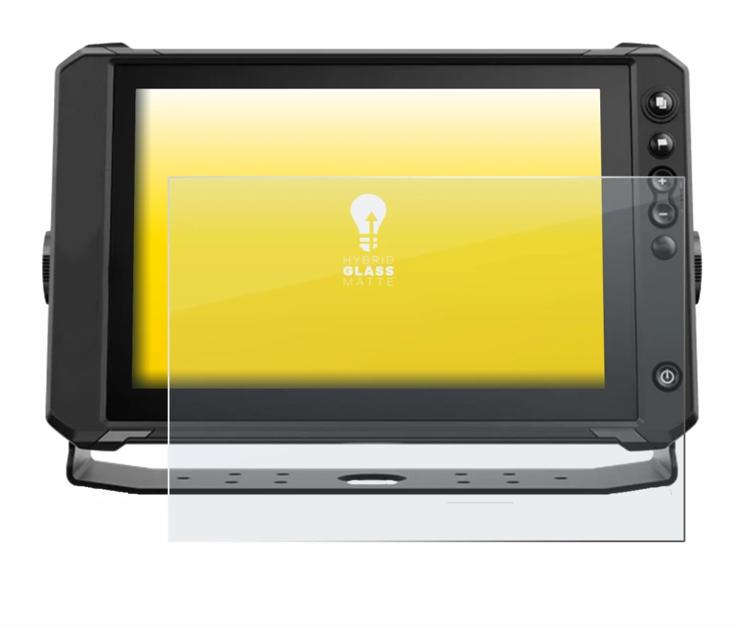 Imagen del dispositivo Lowrance Elite FS 10 con una amplia variedad de protectores de pantalla.