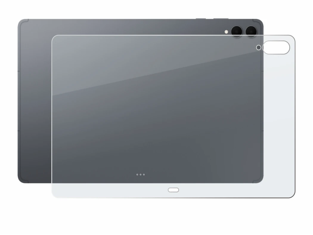 Imagen del dispositivo Samsung Galaxy Tab S11 Ultra (Trasero) con una amplia variedad de protectores de pantalla.