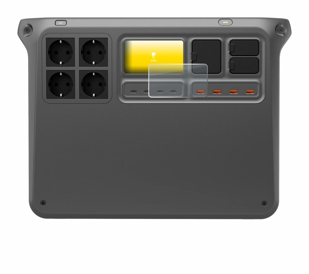 Imagen del dispositivo DJI Power 2000 con una amplia variedad de protectores de pantalla.