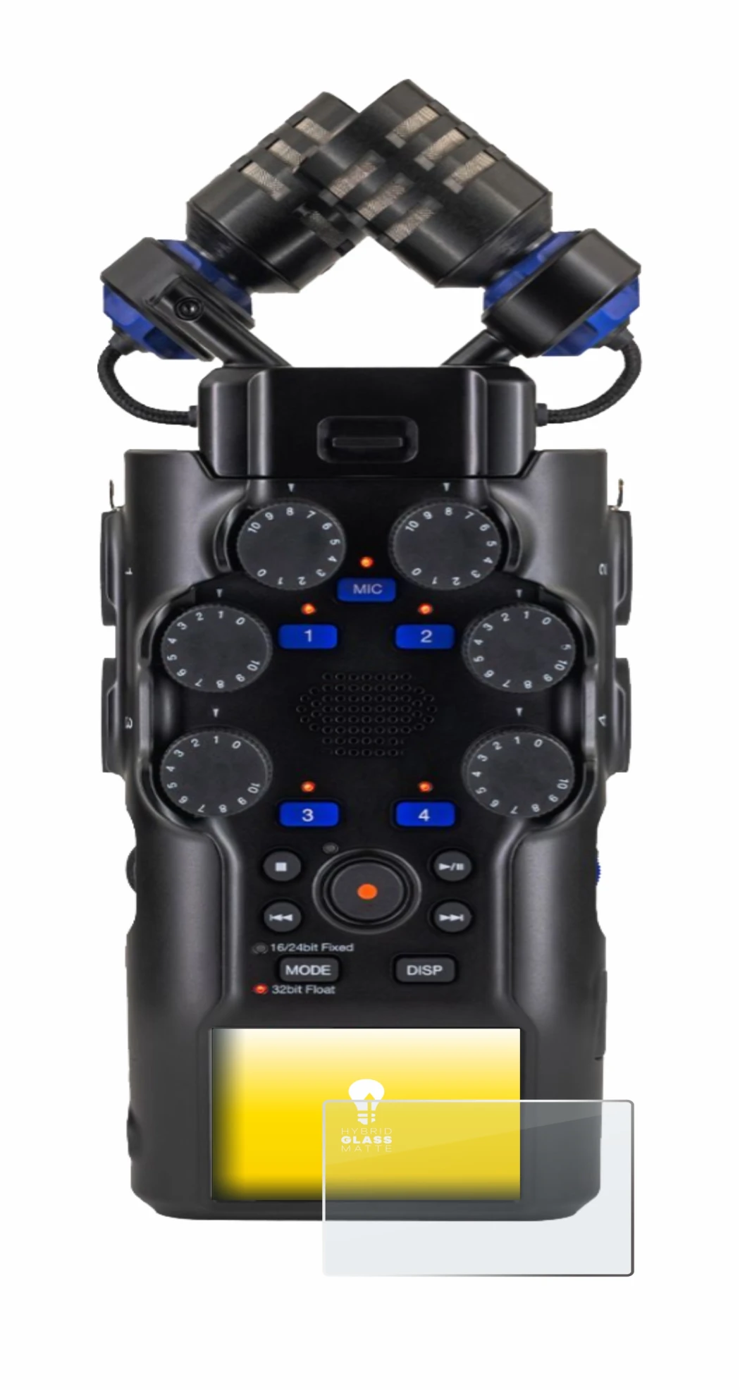 Imagen del dispositivo Zoom H6 studio con una amplia variedad de protectores de pantalla.