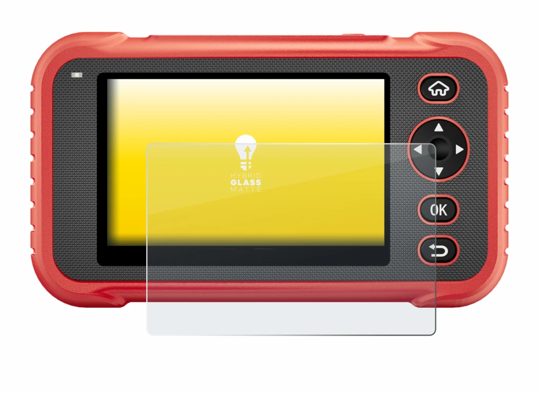 Imagen del dispositivo Launch CRP129E Plus con una amplia variedad de protectores de pantalla.
