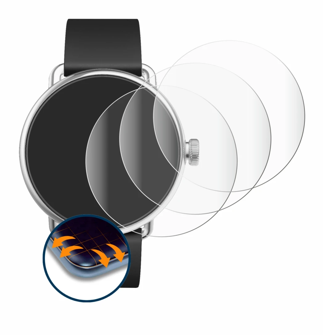 Imagen del dispositivo Withings ScanWatch (38 mm) con una amplia variedad de protectores de pantalla.