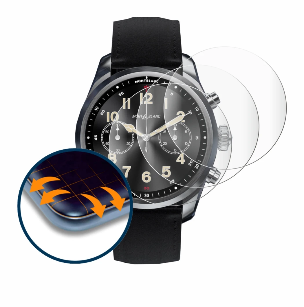 Imagen del dispositivo Montblanc Summit 2 Plus con una amplia variedad de protectores de pantalla.