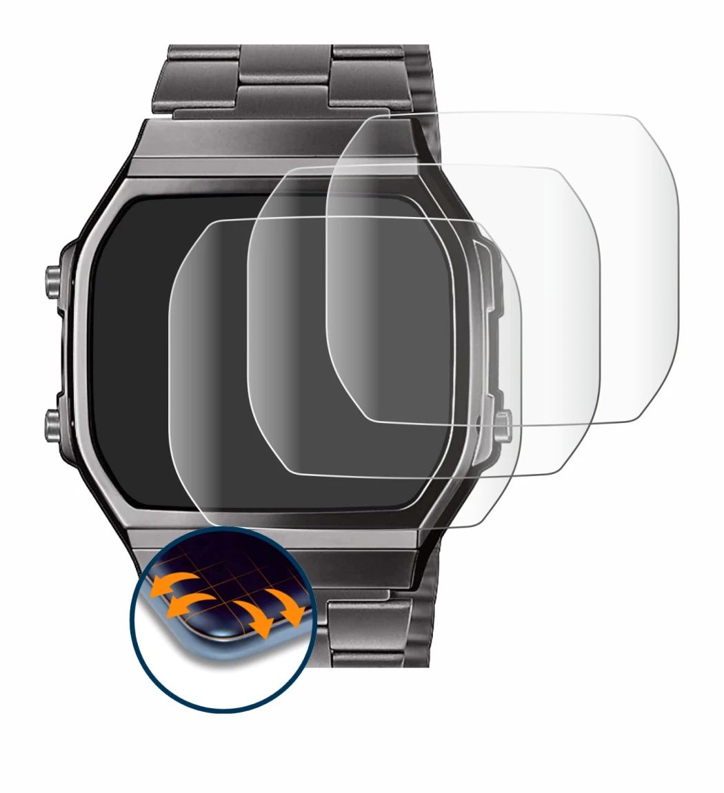 Imagen del dispositivo Casio A168WEGG-1BEF con una amplia variedad de protectores de pantalla.