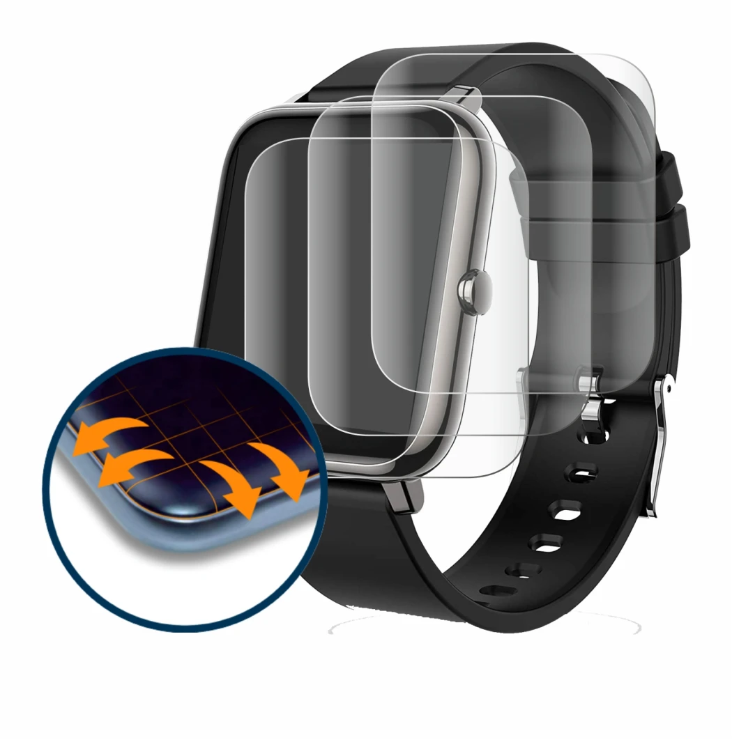 Imagen del dispositivo Popglory P22 con una amplia variedad de protectores de pantalla.