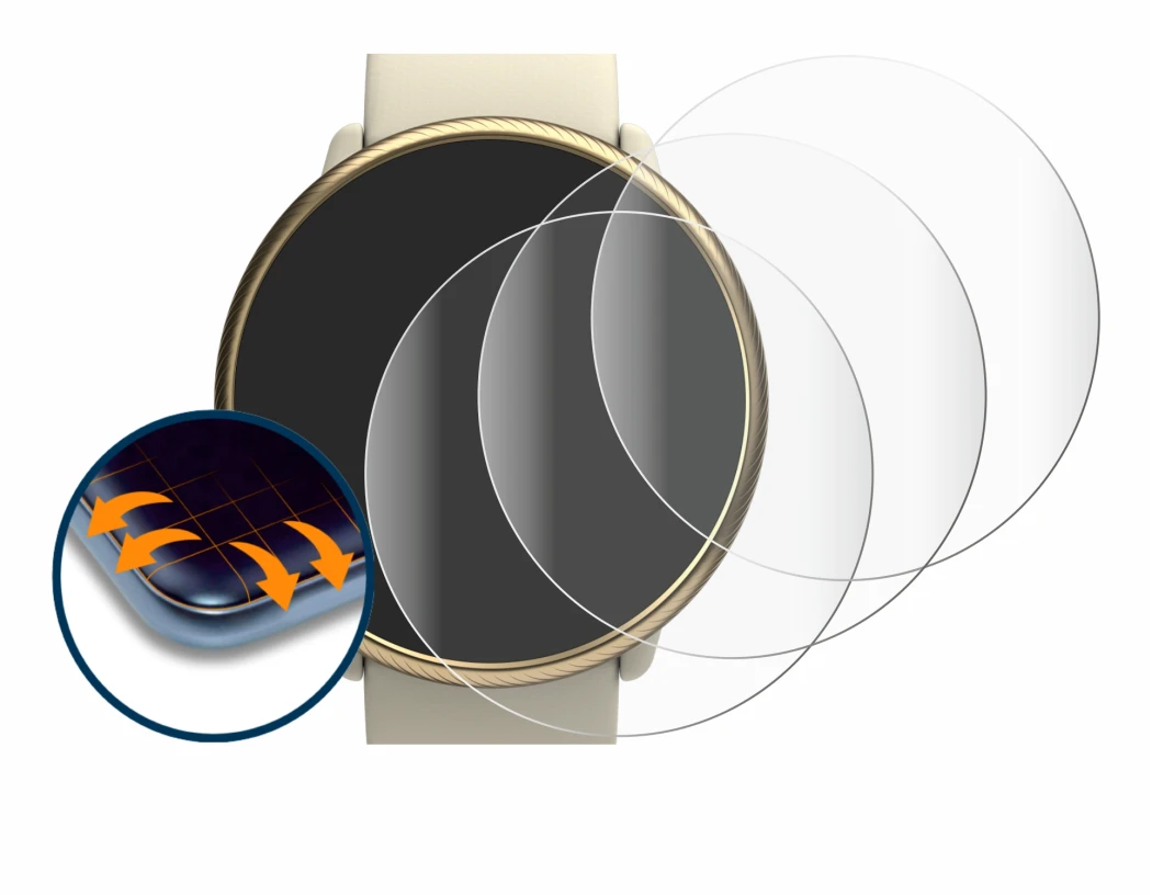 Imagen del dispositivo Polar Ignite 2 con una amplia variedad de protectores de pantalla.