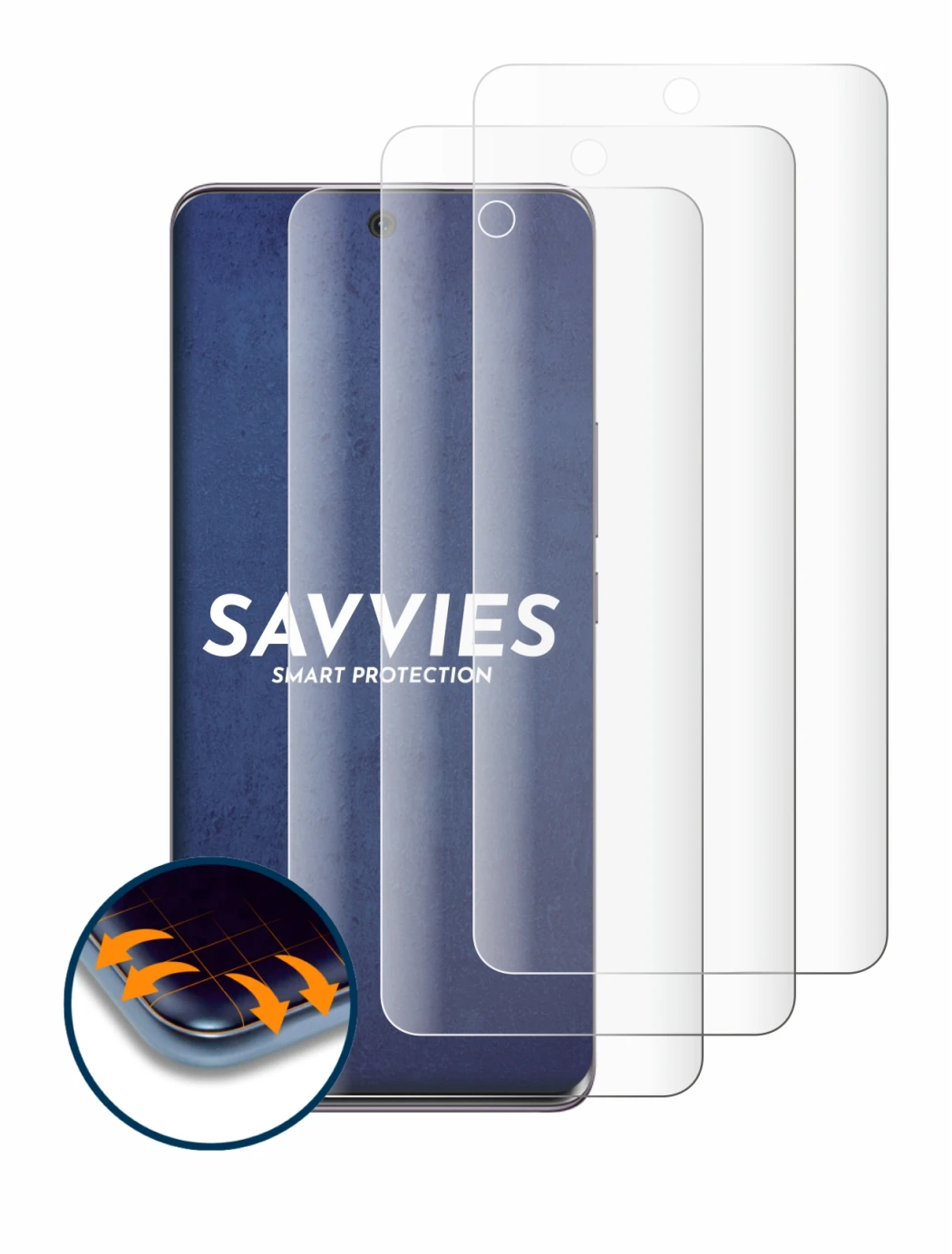 Imagen del dispositivo Honor 50 con una amplia variedad de protectores de pantalla.